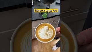 Rosetta Latte Art #coffee #espresso #latte