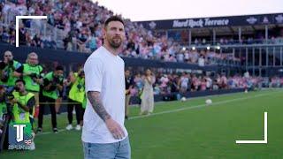 Lionel Messi LIMPS to receive a TRIBUTE from Inter Miami as the GREATEST WINNER in soccer