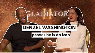 DENZEL GIVES THE BEST ADVICE EVER! Gladiator 2 - DENZEL WASHINGTON X ZAINAB JIWA