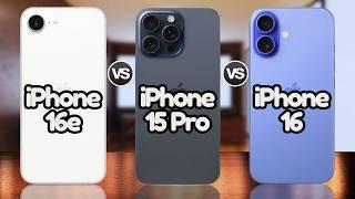 iPhone 16E Vs iPhone 16 Vs iPhone 15 Pro | @Eficientechs