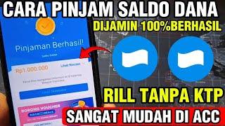 TANPA DANA PAYLATER ⁉️CARA PINJAM UANG DI DANA LANGSUNG CAIR  | CARA PINJAM SALDO DANA TANPA KTP