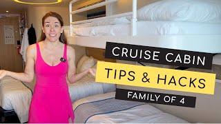 Cruise Cabin Organization for Family | Carnival Cruise 2024