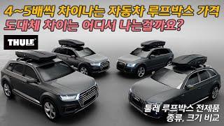 툴레 루프박스 벡터, 모션 XT, 포스 XT, 퍼시픽 비교 분석 총정리