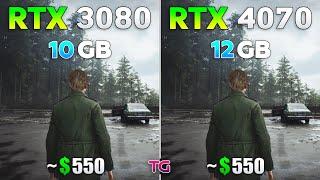 RTX 3080 vs RTX 4070 - Test in New Games 2025