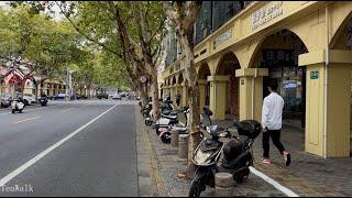 Yanan Road West｜Walking Shanghai Tour 4K  ｜Hongmei Road｜Hongsong Road｜Ruijin Road bridge