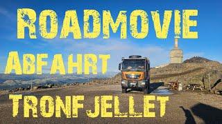 180 Roadmovie Abfahrt vom Tronfjellet mit einem Expeditionsmobil MAN TGS 33.510