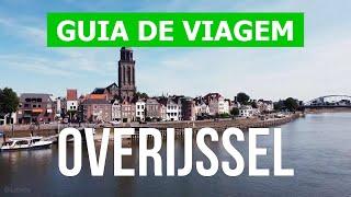 Overijssel, Holanda | Cidade de Zwolle, Enschede, Almelo, Deventer | Drone 4k vídeo | Overijssel