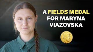 Maryna Viazovska is awarded the 2022 Fields Medal