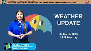 Public Weather Forecast issued at 5PM | March 04, 2025 - Tuesday