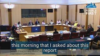 This shocking behaviour in Parliament House must be held to account - Estimates 25.2.25