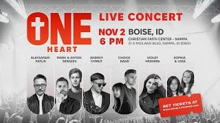 BOISE, ID – новый концерт ONE HEART от Double Joy Music /  6 PM, NOVEMBER 2