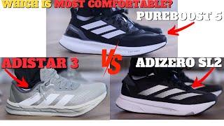 Most Comfy $130 Sneaker? adidas Adistar 3 vs Adizero SL 2 vs Pure Boost