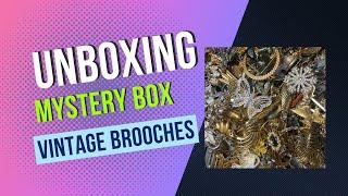 Brooch Unboxing - Mystery Lot of Vintage Brooches June 30th