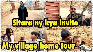 Sitara ny kya invite | my village home tour | babar akbar vlog