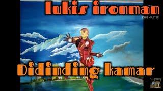 lukis Dinding || minta dilukisin iron man ditembok kamar