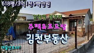 김천전원주택/감천면 광기리 집앞에 포도밭과 일괄매매