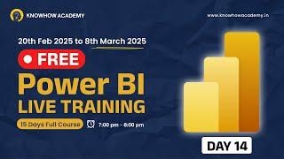 Day 14 | FREE 15-Day Power BI Live Training | Learn from Scratch to Advanced! [Full Course]