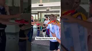 Thiago Messi has no time for the fans 