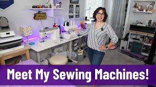 Meet My Sewing Machines! Juki, Baby Lock, Janome, Bernette, and Ricoma, OH MY!