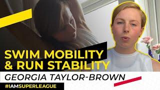 Swim mobility & run stability exercises with Pro Triathlete // Georgia Taylor-Brown // Tri Training