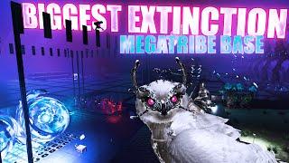 Building The BIGGEST EXTINCTION BASE SPOT With My Megatribe! GC | ARK Ascended PvP