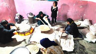 Baking Mehli bread by an orphan girl