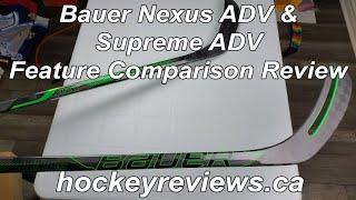 A stick with a giant hole.. Bauer Nexus ADV Hockey Stick Feature Review and Supreme ADV Comparison