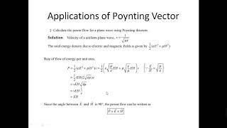 4 4 Power and Poynting Vector