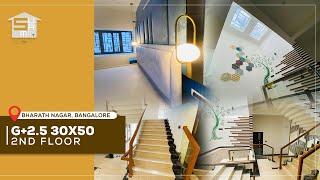 Explore 2nd Floor Of G+3 House In A 30x50 Plot | 5BHK Triplex Home Construction In Bangalore