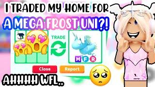 I GAVE MY GLITCH BUILD FOR A MEGA EXOTIC FROST UNI?!️#adoptmeroblox #preppyadoptme #preppyroblox