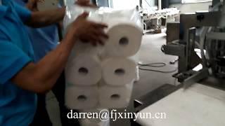 Maxi rollo papel higiénico jumbo rollo máquina de embalaje