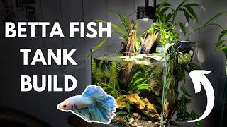 BETTA FISH TANK BUILD! Budget Edition