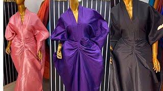 Learn how to make this stylish trendy luxury boubou with front pleated design.[Detailed]