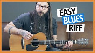 EASY Blues Guitar Riff [FUN Beginner Guitar Lesson]