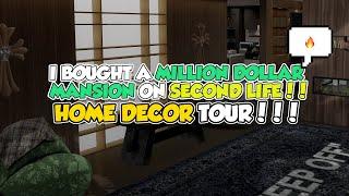 I Decorated My Home on SECOND LIFE!!! (Landscape & Decor Tour)