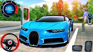 3D Driving Class #33 : Real City Driving - Car Bugatti Chiron Jump from a Plane - Android GamePlay