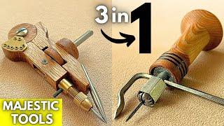 Watch The Magic: My 3 Smartest Compass Tools – A Must-See Collection! #woodworking #diy #compass