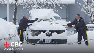 Vancouver Island drivers urged to stay off snowy roads