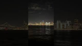 Night View of San Francisco from Treasure Island #viralvideo  #youtubeshorts  #travel  #short