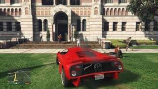 GTA 5 - Liz Gives Franklin Head On College Campus In Lambo...