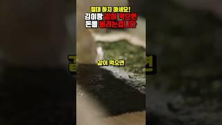 김 이것과 절대 같이 먹지 마세요! 김 효능과 부작용, 궁합