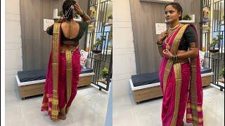 || Brahmani kashta nauvari saree ||