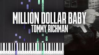 MILLION DOLLAR BABY - Tommy Richman - Piano Tutorial + MIDI