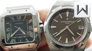 Vacheron Constantin Overseas vs Cartier Santos Blue Gradient 4500V/110A-B146) (WSSA0013