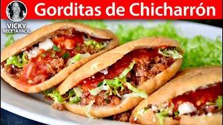 GORDITAS DE CHICHARRON PRENSADO | Vicky Receta Facil