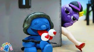 Clay Mixer Français | La beauté de Violet permet à un aveugle de voir | Dessin animé français