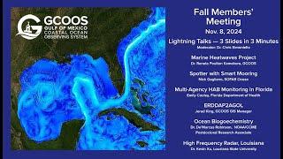 GCOOS Fall Members' Meeting 2024 — Lightning Talks