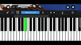 Playing God Help The Outcasts on the piano on Roblox