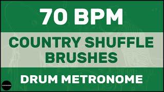 Country Shuffle Brushes | Drum Metronome Loop | 70 BPM