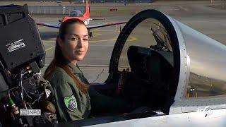 Erste F-18 Kampfjet-Pilotin der Schweiz (Swiss First Female Fighter pilot)